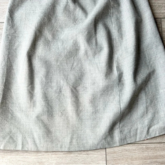 Vintage Pure Wool A Line Button Front Midi Skirt - Picture 11 of 14